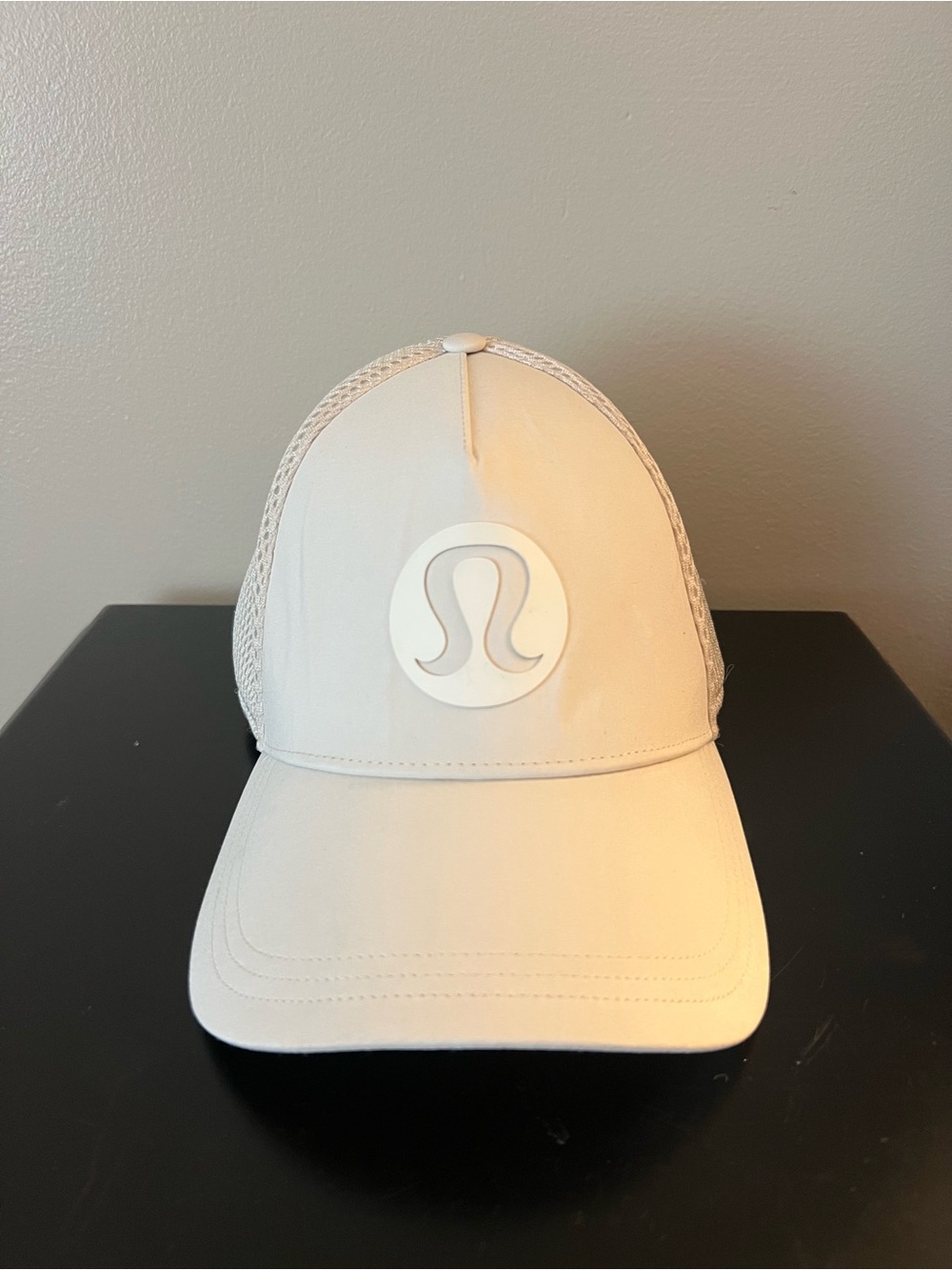 Lululemon White Logo Trucker Hat